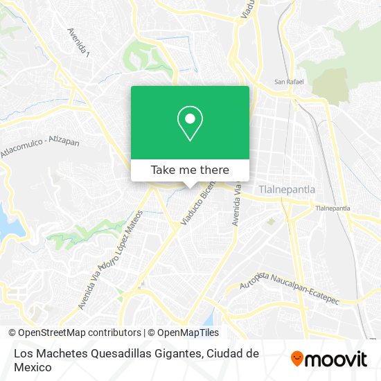 Los Machetes Quesadillas Gigantes map