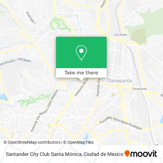 Mapa de Santander City Club Santa Mónica