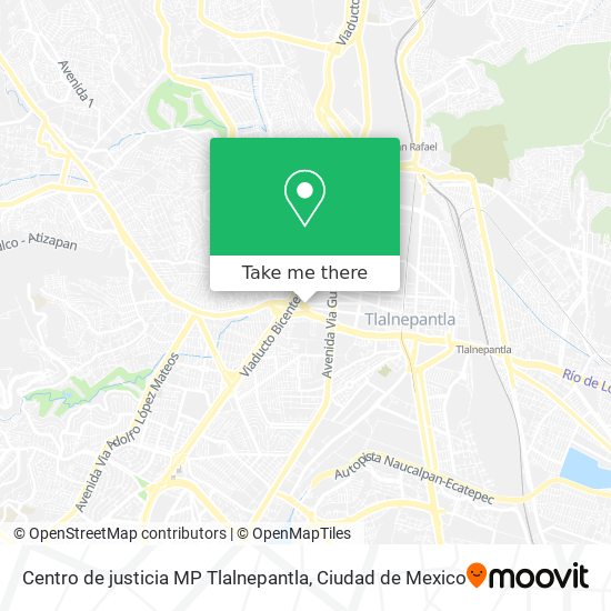 Mapa de Centro de justicia MP Tlalnepantla