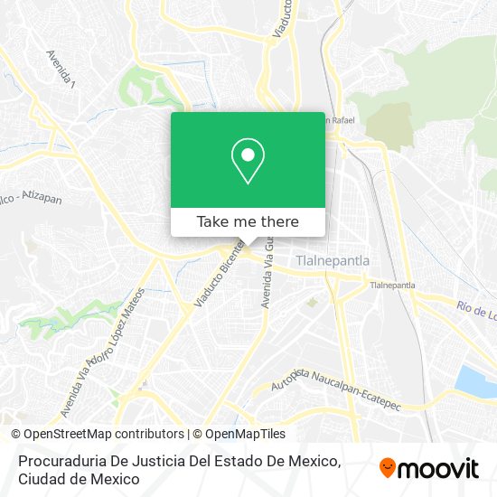 Mapa de Procuraduria De Justicia Del Estado De Mexico