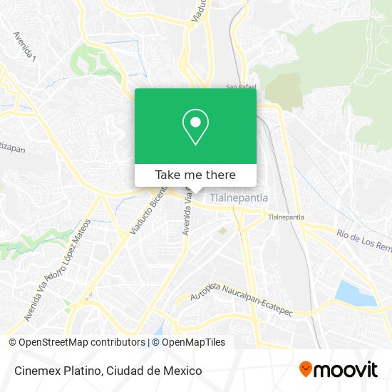 Cinemex Platino map