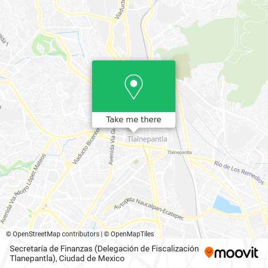 Secretaría de Finanzas (Delegación de Fiscalización Tlanepantla) map