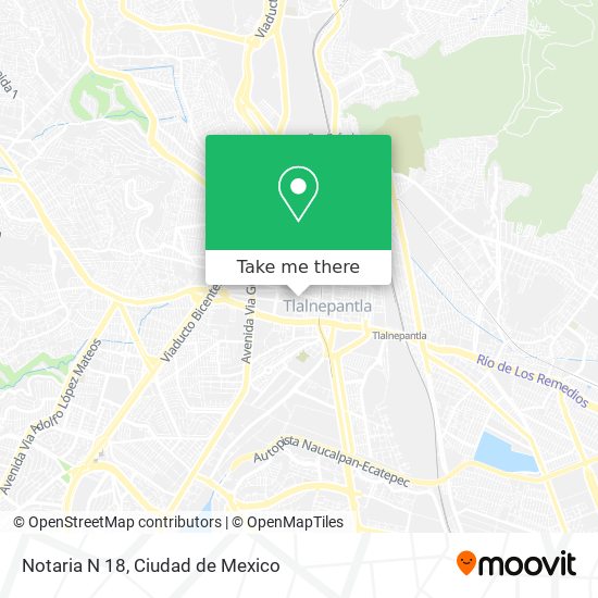 How to get to Notaria N 18 in Cuautitlán Izcalli by Bus or Train?