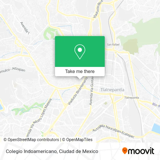 Colegio Indoamericano map