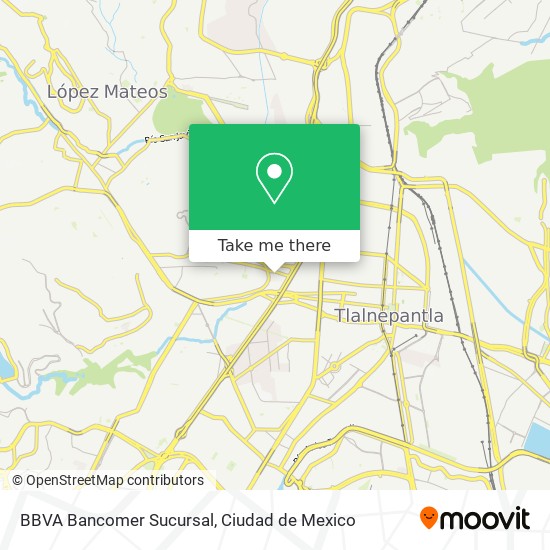 Mapa de BBVA Bancomer Sucursal