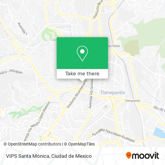 VIPS Santa Mónica map