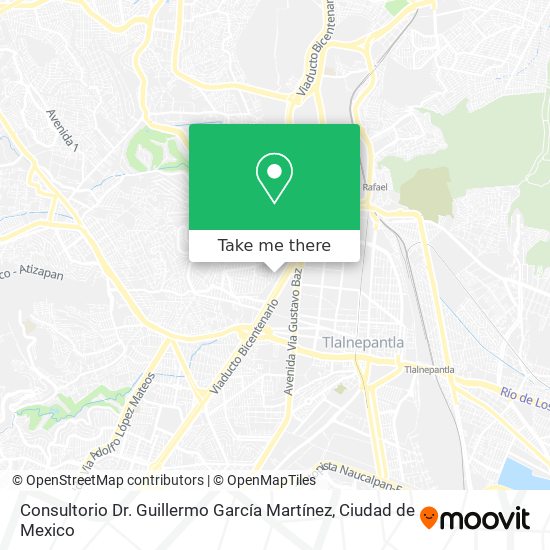 Mapa de Consultorio Dr. Guillermo García Martínez