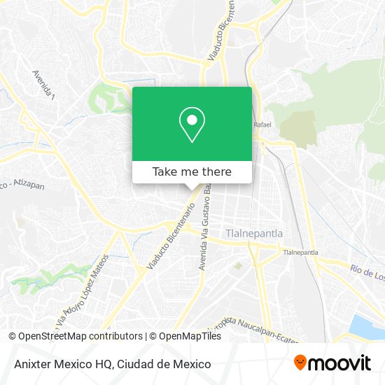 Anixter Mexico HQ map