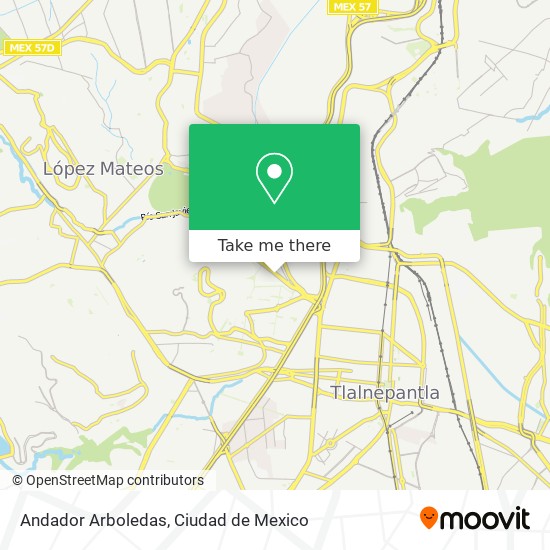 Andador Arboledas map