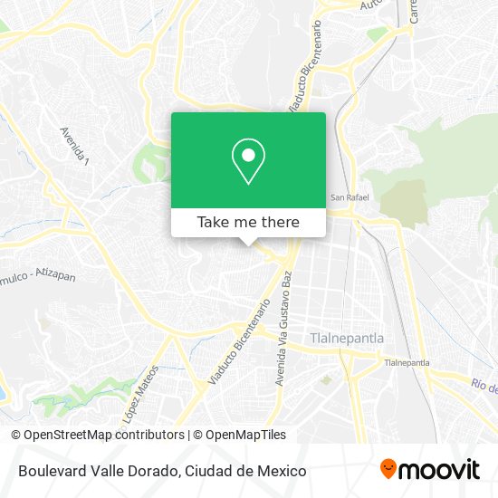 Mapa de Boulevard Valle Dorado