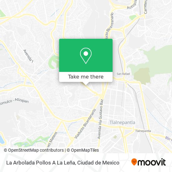 La Arbolada Pollos A La Leña map