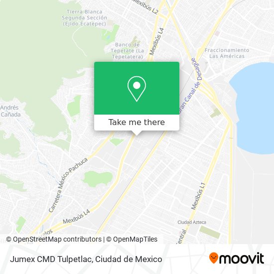 Jumex CMD Tulpetlac map