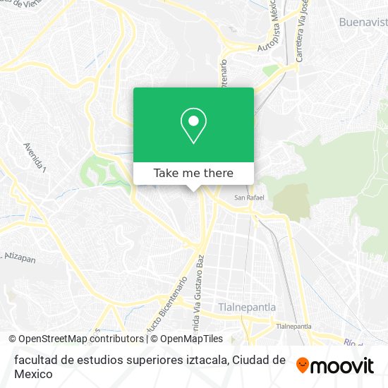 Mapa de facultad de estudios superiores iztacala