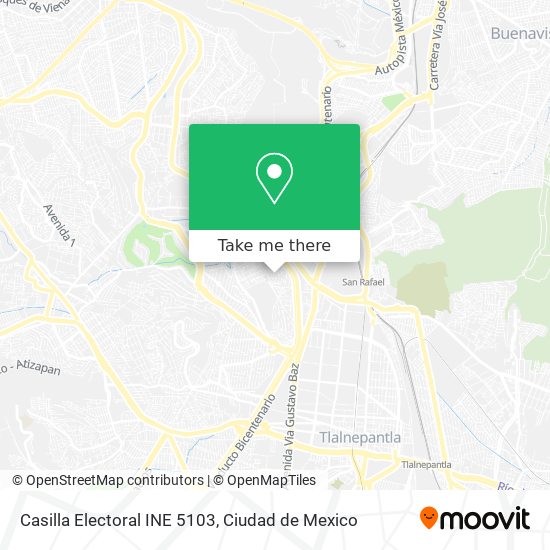 Mapa de Casilla Electoral INE 5103
