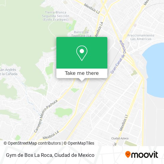 Mapa de Gym de Box La Roca