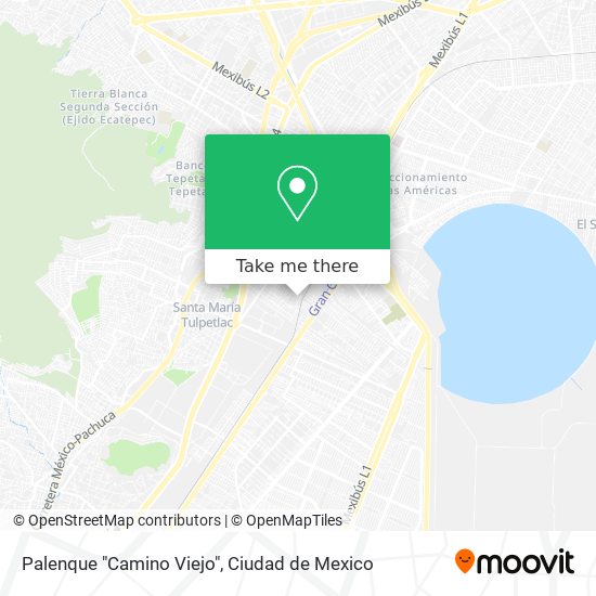 Palenque "Camino Viejo" map