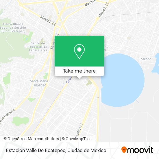 Mapa de Estación Valle De Ecatepec