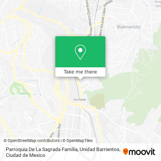 Mapa de Parroquia De La Sagrada Familia, Unidad Barrientos