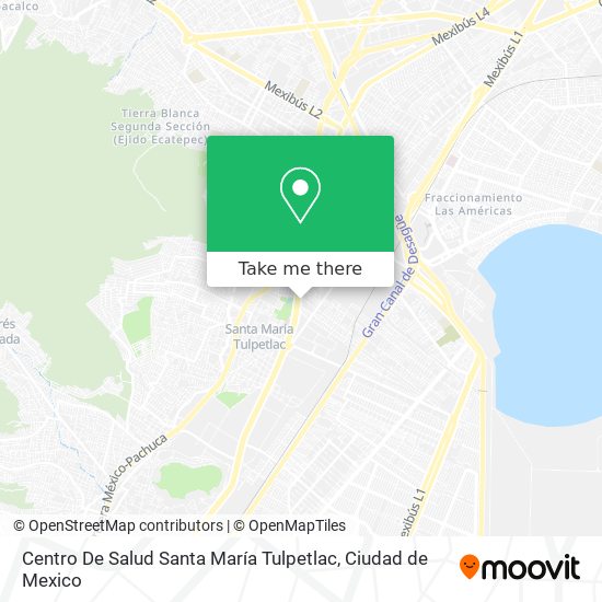 Centro De Salud Santa María Tulpetlac map