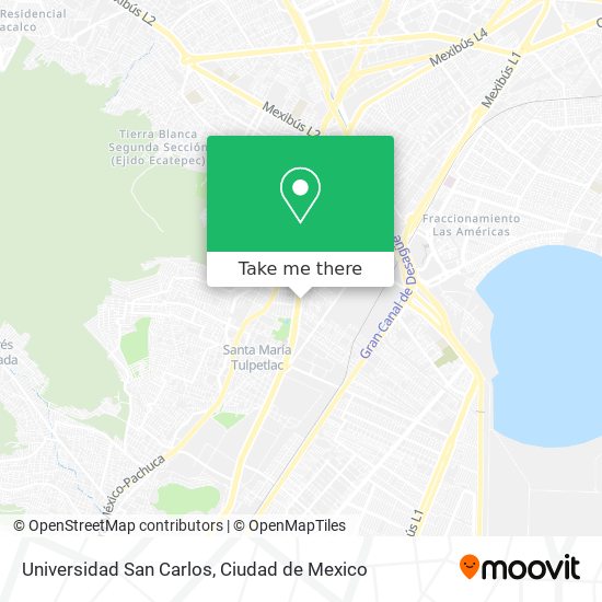 Universidad San Carlos map