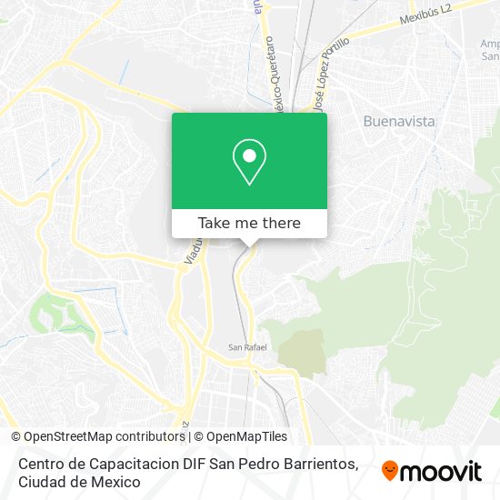 Mapa de Centro de Capacitacion DIF San Pedro Barrientos