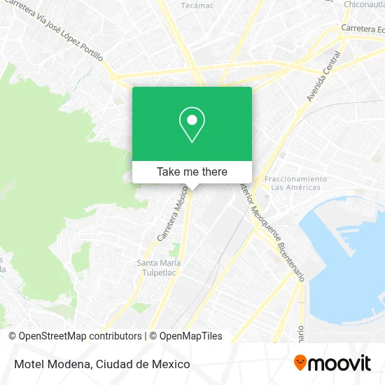 Motel Modena map