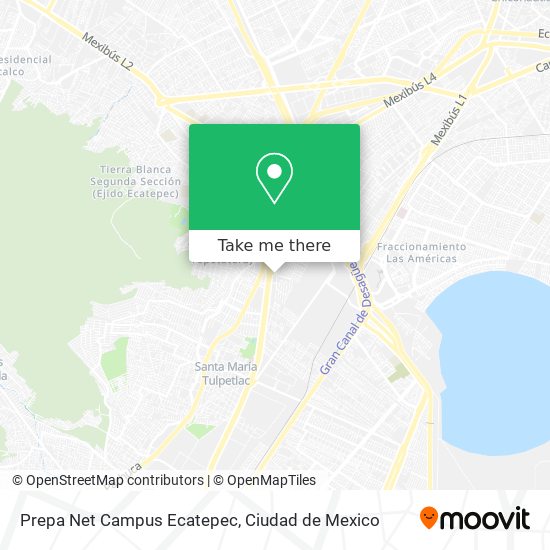 Prepa Net Campus Ecatepec map