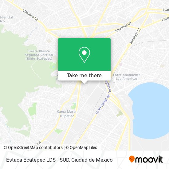 Estaca Ecatepec LDS - SUD map