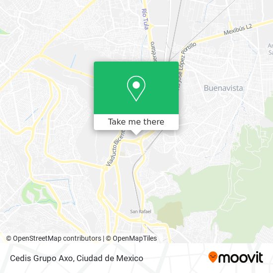 Cedis Grupo Axo map