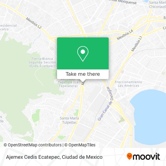 Mapa de Ajemex Cedis Ecatepec