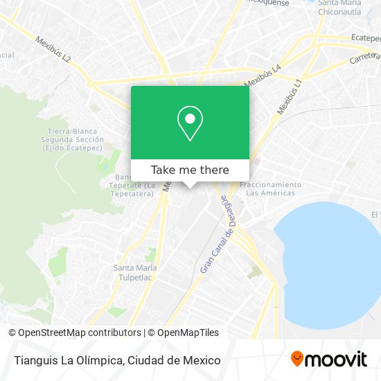 Mapa de Tianguis La Olímpica