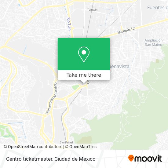 Mapa de Centro ticketmaster