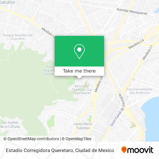 Estadio Corregidora Queretaro map