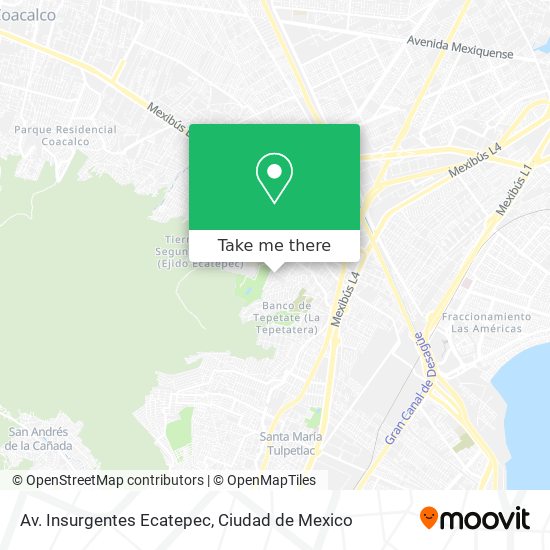 Av. Insurgentes Ecatepec map