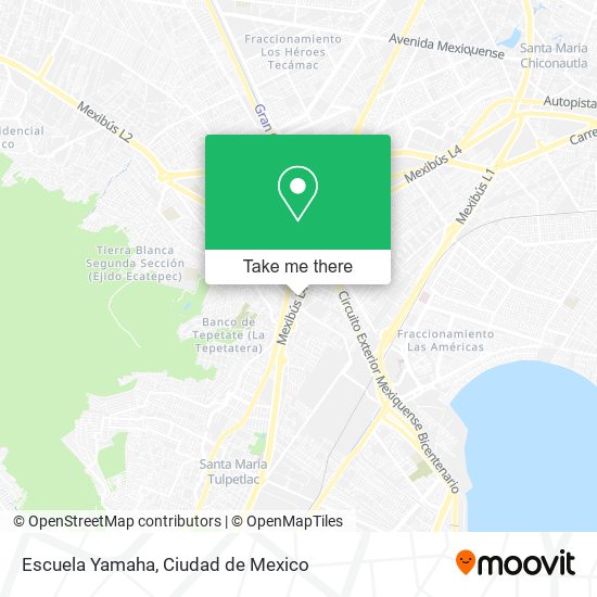 Mapa de Escuela Yamaha