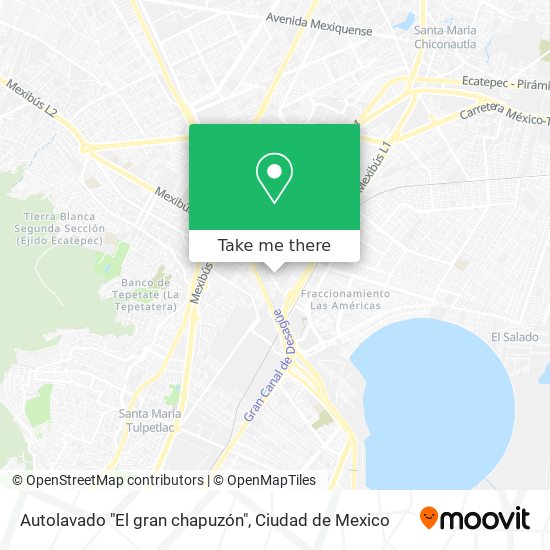 Autolavado "El gran chapuzón" map