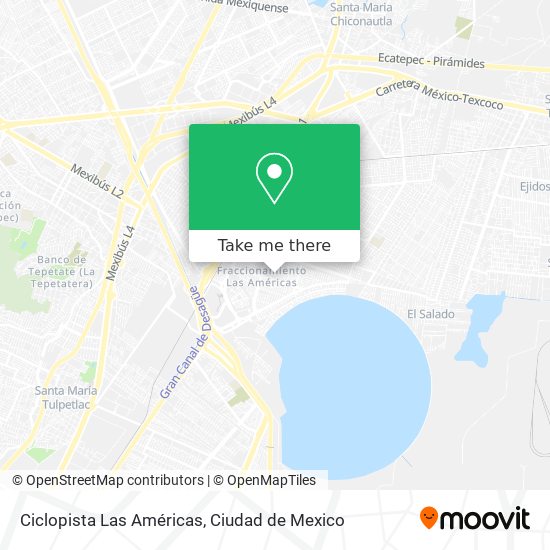 Ciclopista Las Américas map