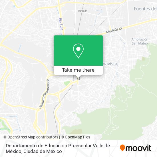 Departamento de Educación Preescolar Valle de México map