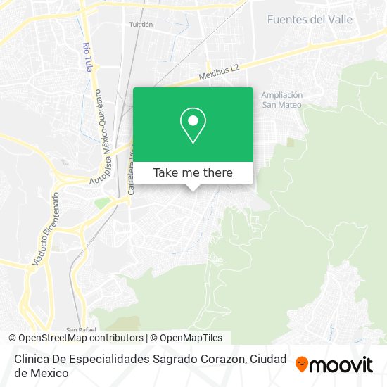 Clinica De Especialidades Sagrado Corazon map