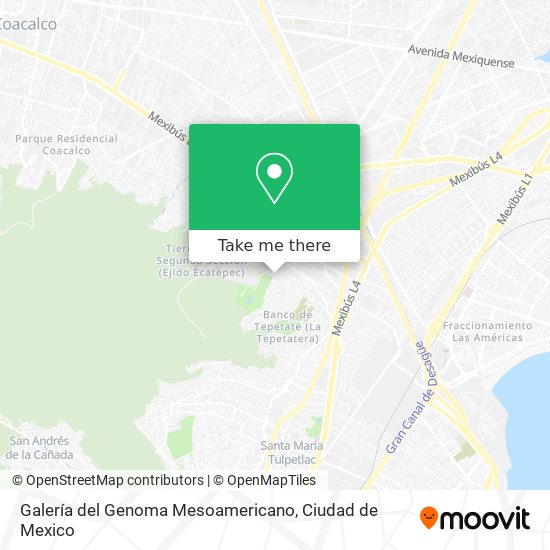 Mapa de Galería del Genoma Mesoamericano