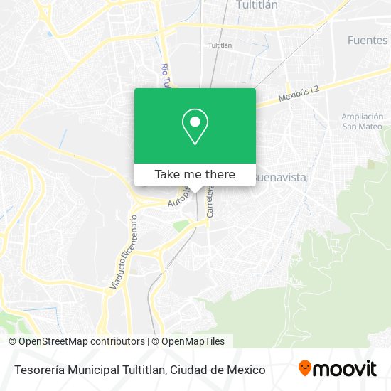 Mapa de Tesorería Municipal Tultitlan