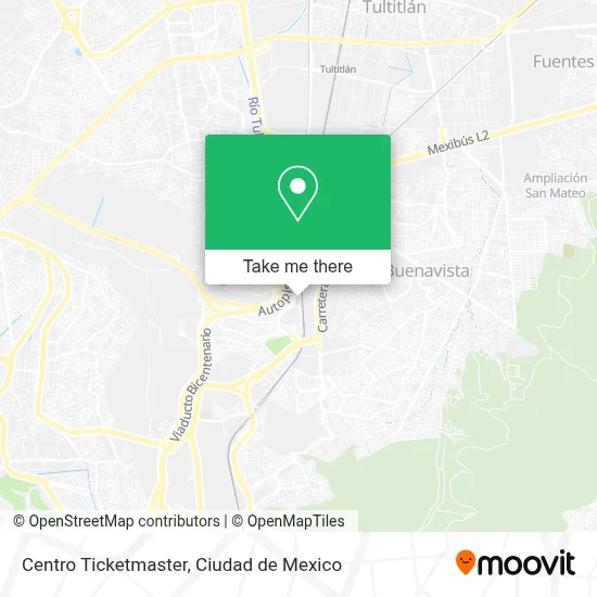 Centro Ticketmaster map