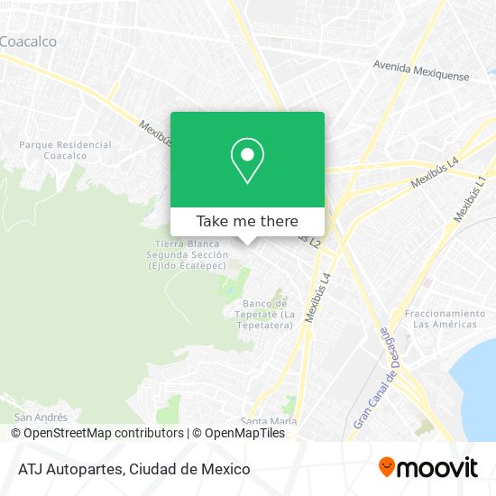 How to get to ATJ Autopartes in Tultitlán by Bus?