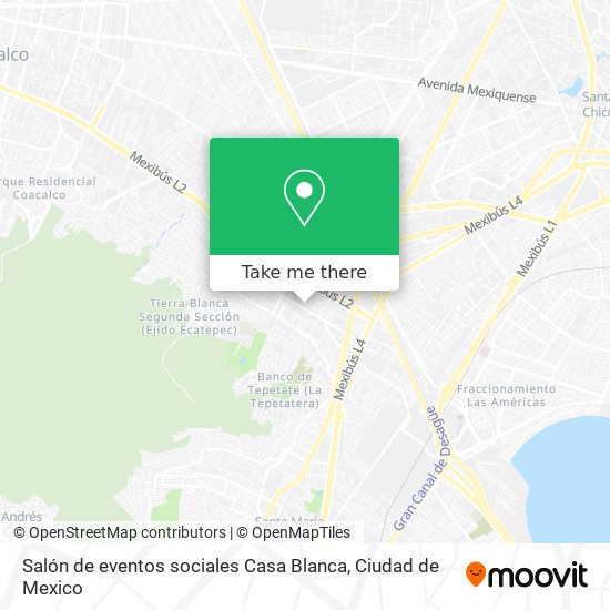 Salón de eventos sociales Casa Blanca map