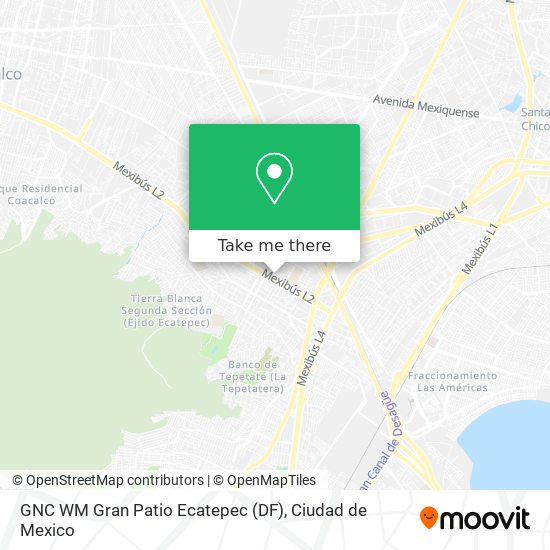 GNC WM Gran Patio Ecatepec (DF) map