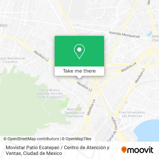 Movistar Patio Ecatepec / Centro de Atención y Ventas map