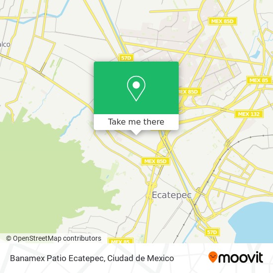 Banamex Patio Ecatepec map
