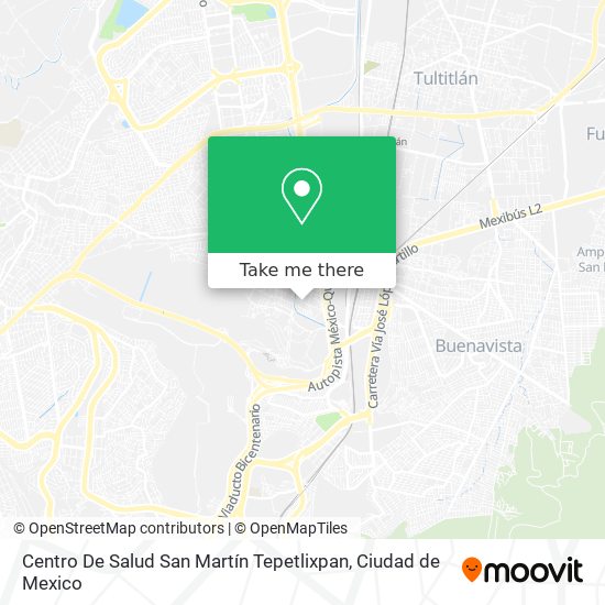 Centro De Salud San Martín Tepetlixpan map