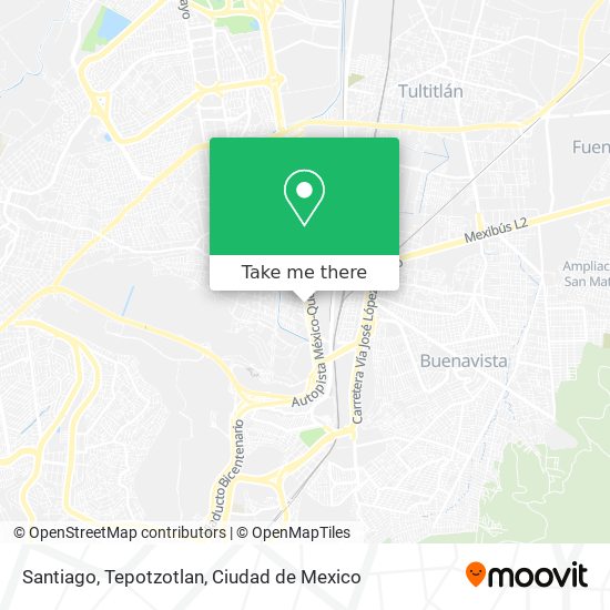 Mapa de Santiago, Tepotzotlan