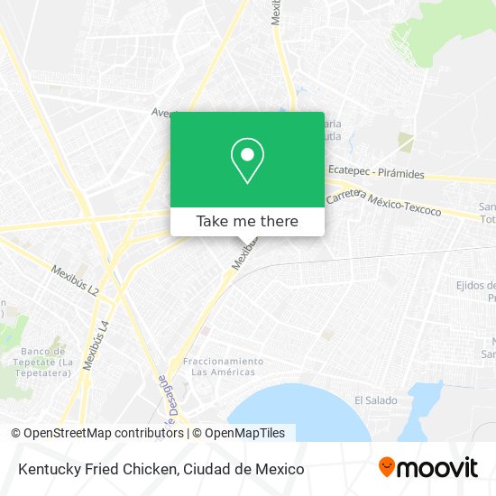 Kentucky Fried Chicken map